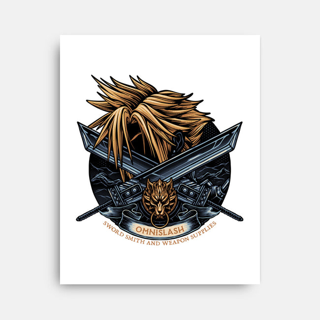 Emblem Of The Omnislash-None-Stretched-Canvas-glitchygorilla