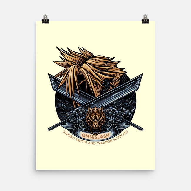 Emblem Of The Omnislash-None-Matte-Poster-glitchygorilla