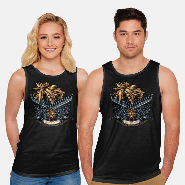 Emblem Of The Omnislash-Unisex-Basic-Tank-glitchygorilla