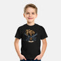 Emblem Of The Omnislash-Youth-Basic-Tee-glitchygorilla