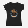 Gunblade Tactics-Womens-V-Neck-Tee-glitchygorilla