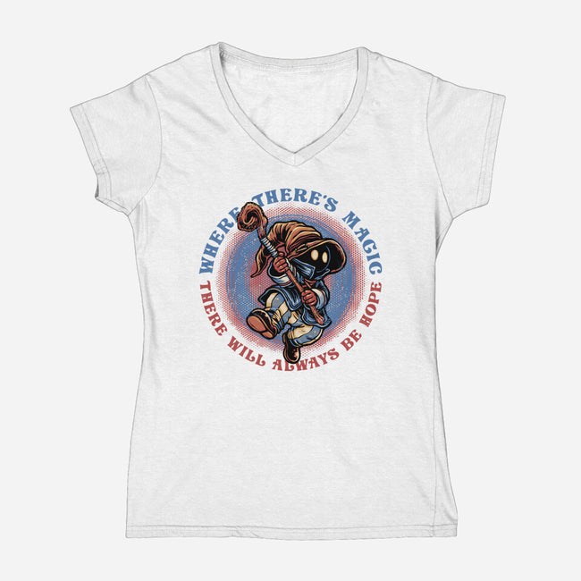 Hope Within Magic-Womens-V-Neck-Tee-glitchygorilla