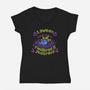 I Swear I Watered It Yesterday-Womens-V-Neck-Tee-worlddominationforcats