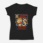 Treasure Hunter-Womens-V-Neck-Tee-worlddominationforcats