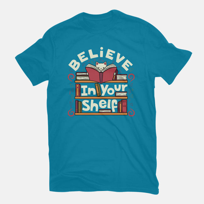 Believe In Your Shelf Cat-Mens-Premium-Tee-tobefonseca