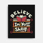 Believe In Your Shelf Cat-None-Stretched-Canvas-tobefonseca
