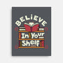 Believe In Your Shelf Cat-None-Stretched-Canvas-tobefonseca