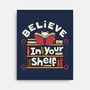 Believe In Your Shelf Cat-None-Stretched-Canvas-tobefonseca