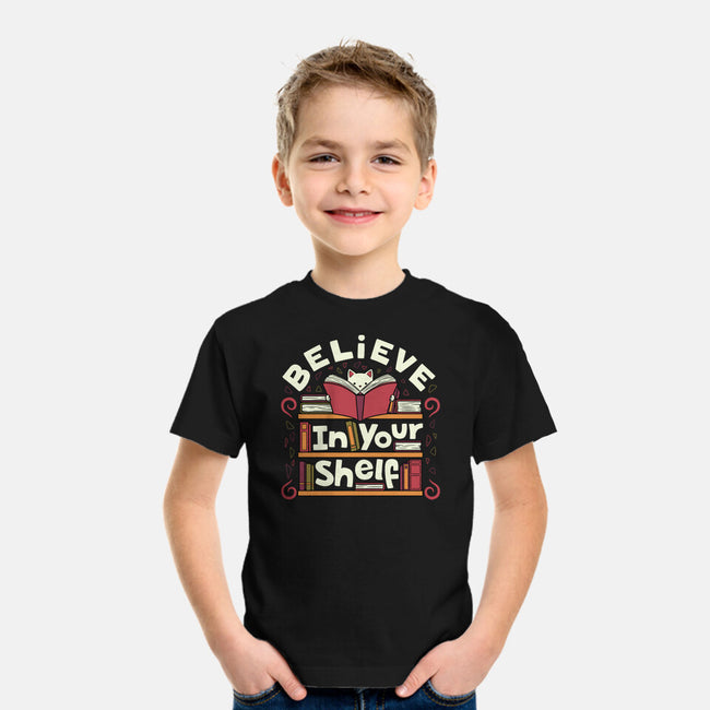 Believe In Your Shelf Cat-Youth-Basic-Tee-tobefonseca