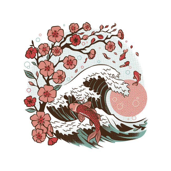 Japanese Anime Koi Flower-None-Fleece-Blanket-tobefonseca