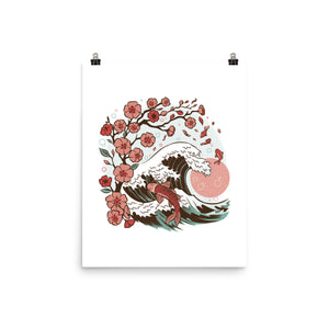 Japanese Anime Koi Flower