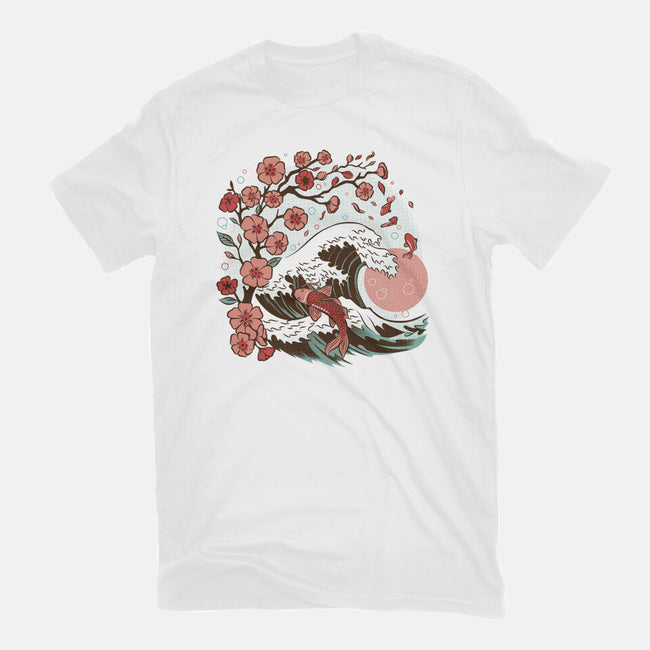 Japanese Anime Koi Flower-Mens-Heavyweight-Tee-tobefonseca