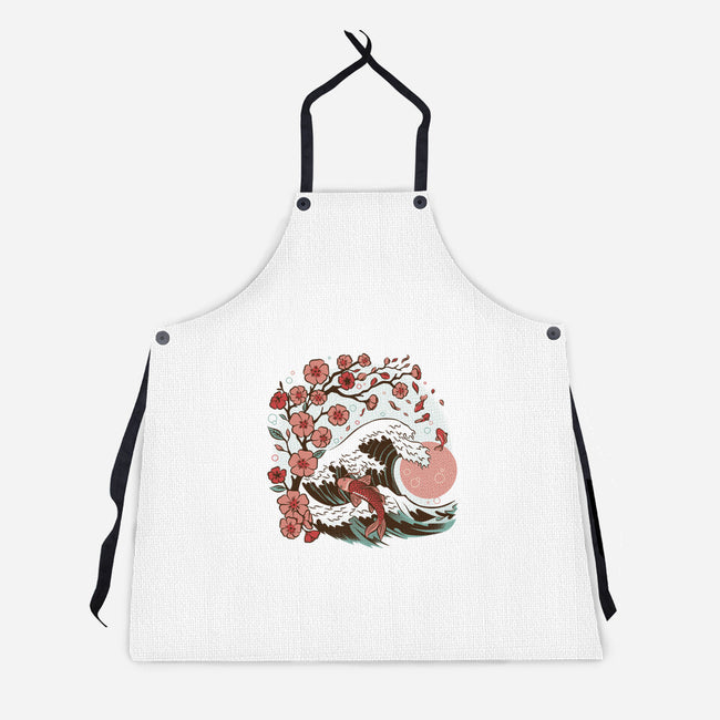 Japanese Anime Koi Flower-Unisex-Kitchen-Apron-tobefonseca