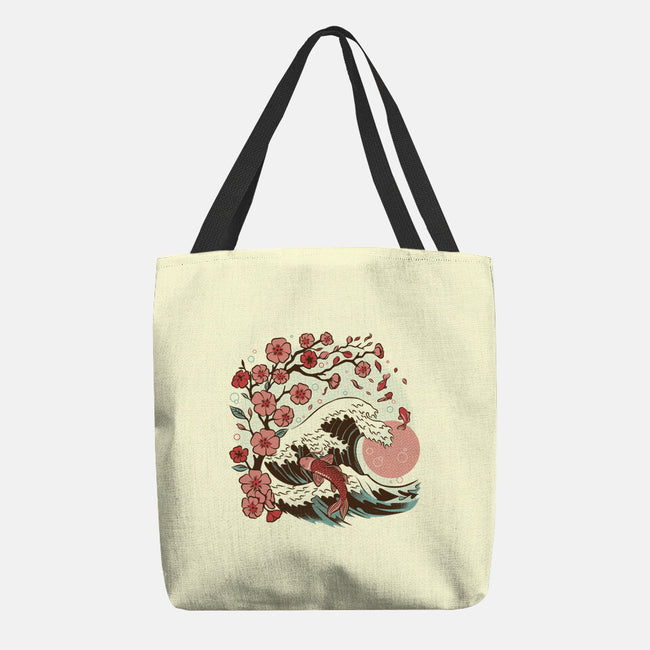 Japanese Anime Koi Flower-None-Basic Tote-Bag-tobefonseca