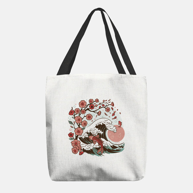 Japanese Anime Koi Flower-None-Basic Tote-Bag-tobefonseca