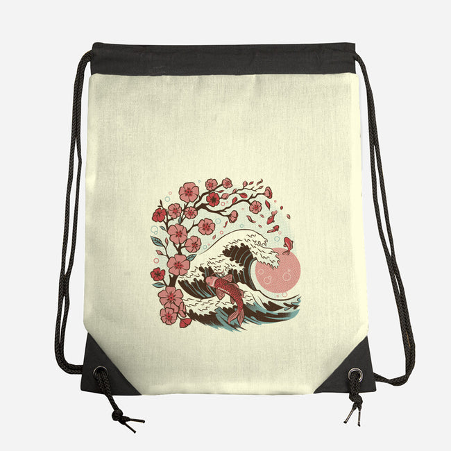 Japanese Anime Koi Flower-None-Drawstring-Bag-tobefonseca