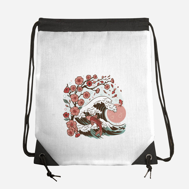 Japanese Anime Koi Flower-None-Drawstring-Bag-tobefonseca