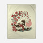 Japanese Anime Koi Flower-None-Fleece-Blanket-tobefonseca