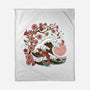 Japanese Anime Koi Flower-None-Fleece-Blanket-tobefonseca