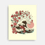 Japanese Anime Koi Flower-None-Stretched-Canvas-tobefonseca