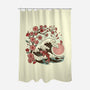 Japanese Anime Koi Flower-None-Polyester-Shower Curtain-tobefonseca
