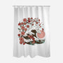 Japanese Anime Koi Flower-None-Polyester-Shower Curtain-tobefonseca
