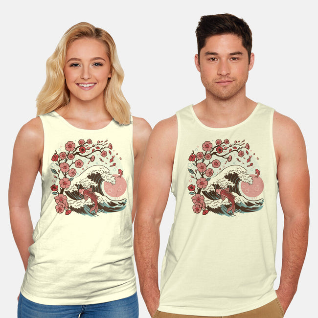 Japanese Anime Koi Flower-Unisex-Basic-Tank-tobefonseca