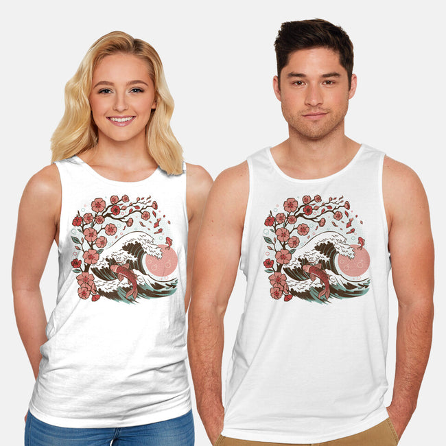 Japanese Anime Koi Flower-Unisex-Basic-Tank-tobefonseca