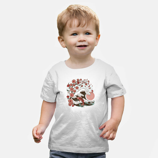 Japanese Anime Koi Flower-Baby-Basic-Tee-tobefonseca