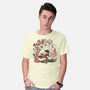 Japanese Anime Koi Flower-Mens-Basic-Tee-tobefonseca