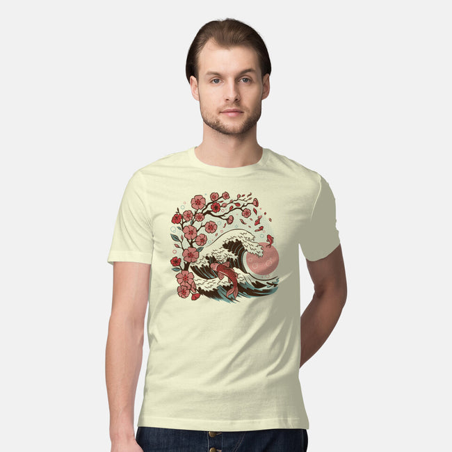 Japanese Anime Koi Flower-Mens-Premium-Tee-tobefonseca