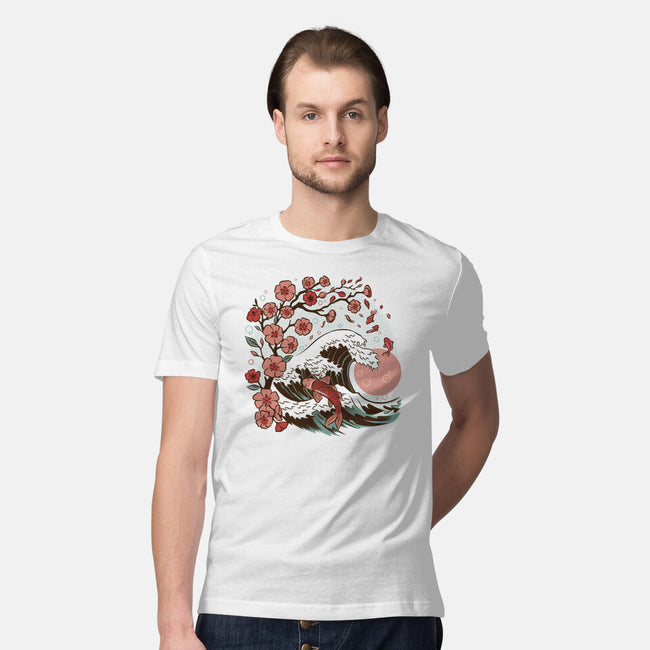 Japanese Anime Koi Flower-Mens-Premium-Tee-tobefonseca