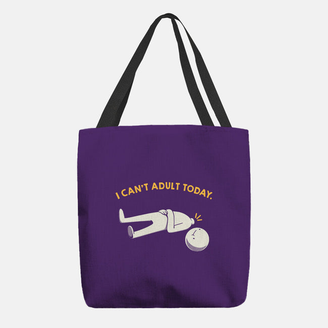I Can't Adult Today Funny-None-Basic Tote-Bag-tobefonseca