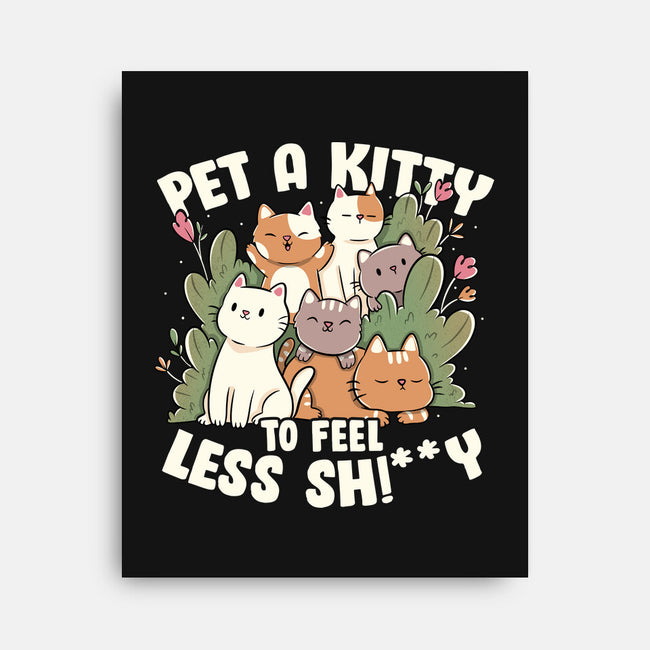 Pet A Kitty-None-Stretched-Canvas-tobefonseca