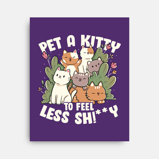 Pet A Kitty-None-Stretched-Canvas-tobefonseca