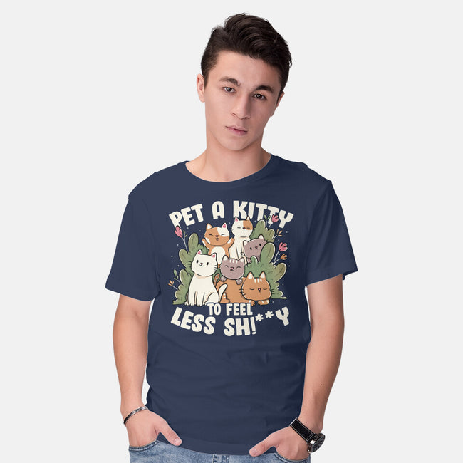 Pet A Kitty-Mens-Basic-Tee-tobefonseca