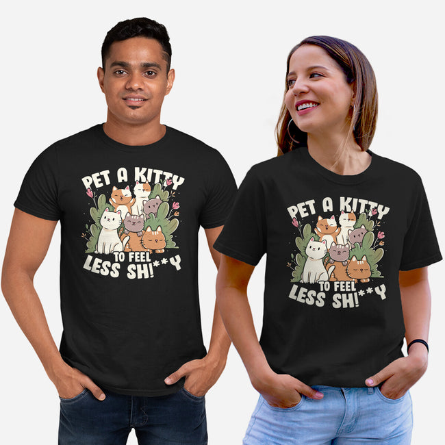 Pet A Kitty-Unisex-Basic-Tee-tobefonseca