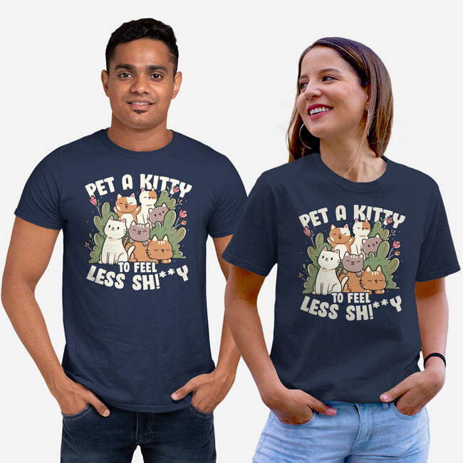 Pet A Kitty-Unisex-Basic-Tee-tobefonseca