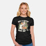 Pet A Kitty-Womens-Fitted-Tee-tobefonseca