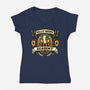 Silly Goose Academy-Womens-V-Neck-Tee-tobefonseca