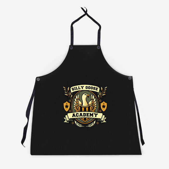 Silly Goose Academy-Unisex-Kitchen-Apron-tobefonseca