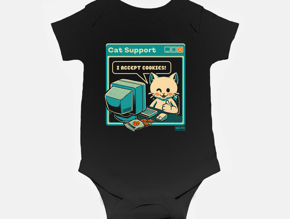 Tech Support I Accept Cookies Cat