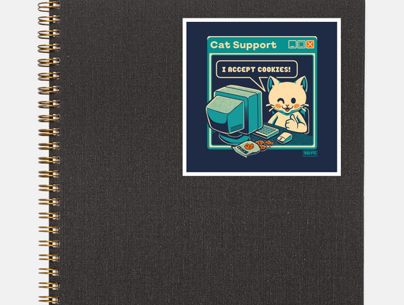 Tech Support I Accept Cookies Cat