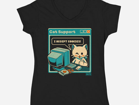 Tech Support I Accept Cookies Cat