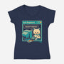 Tech Support I Accept Cookies Cat-Womens-V-Neck-Tee-worlddominationforcats