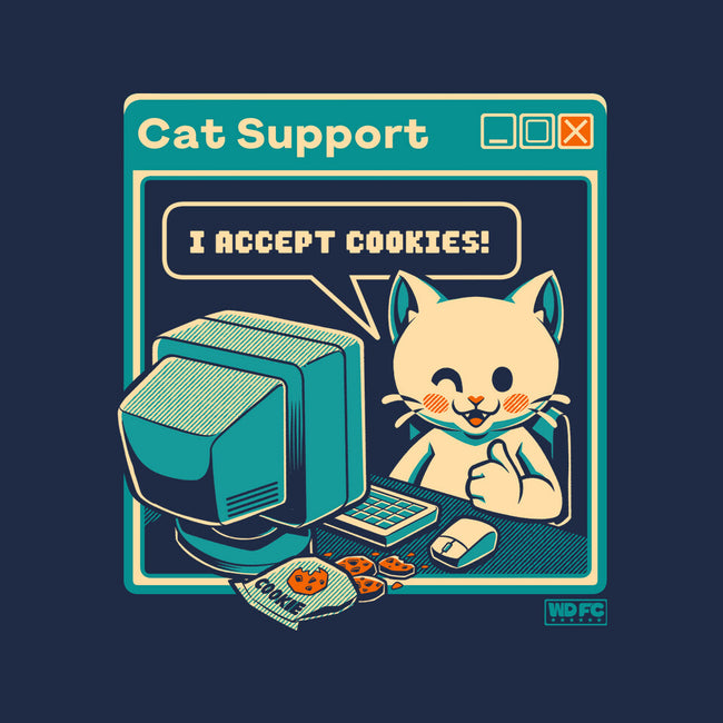 Tech Support I Accept Cookies Cat-None-Stretched-Canvas-worlddominationforcats