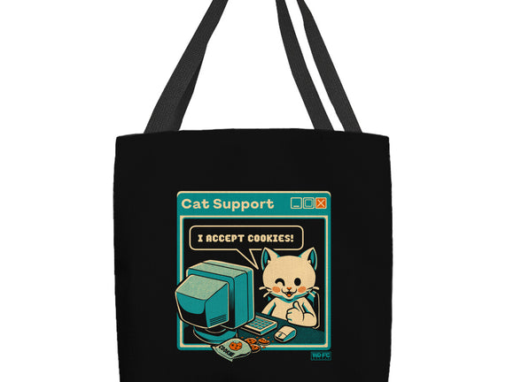 Tech Support I Accept Cookies Cat