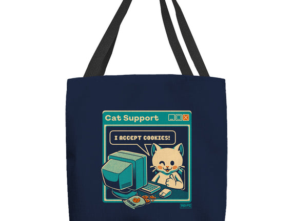 Tech Support I Accept Cookies Cat