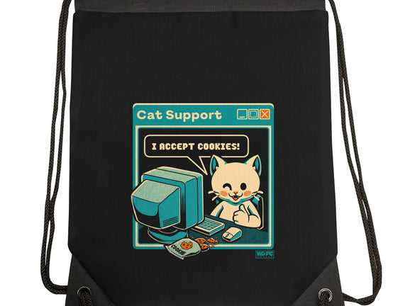 Tech Support I Accept Cookies Cat