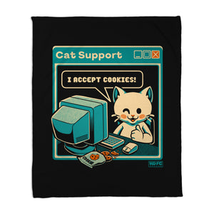Tech Support I Accept Cookies Cat